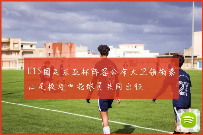 U15国足东亚杯阵容公布大卫领衔泰山足校与申花球员共同出征